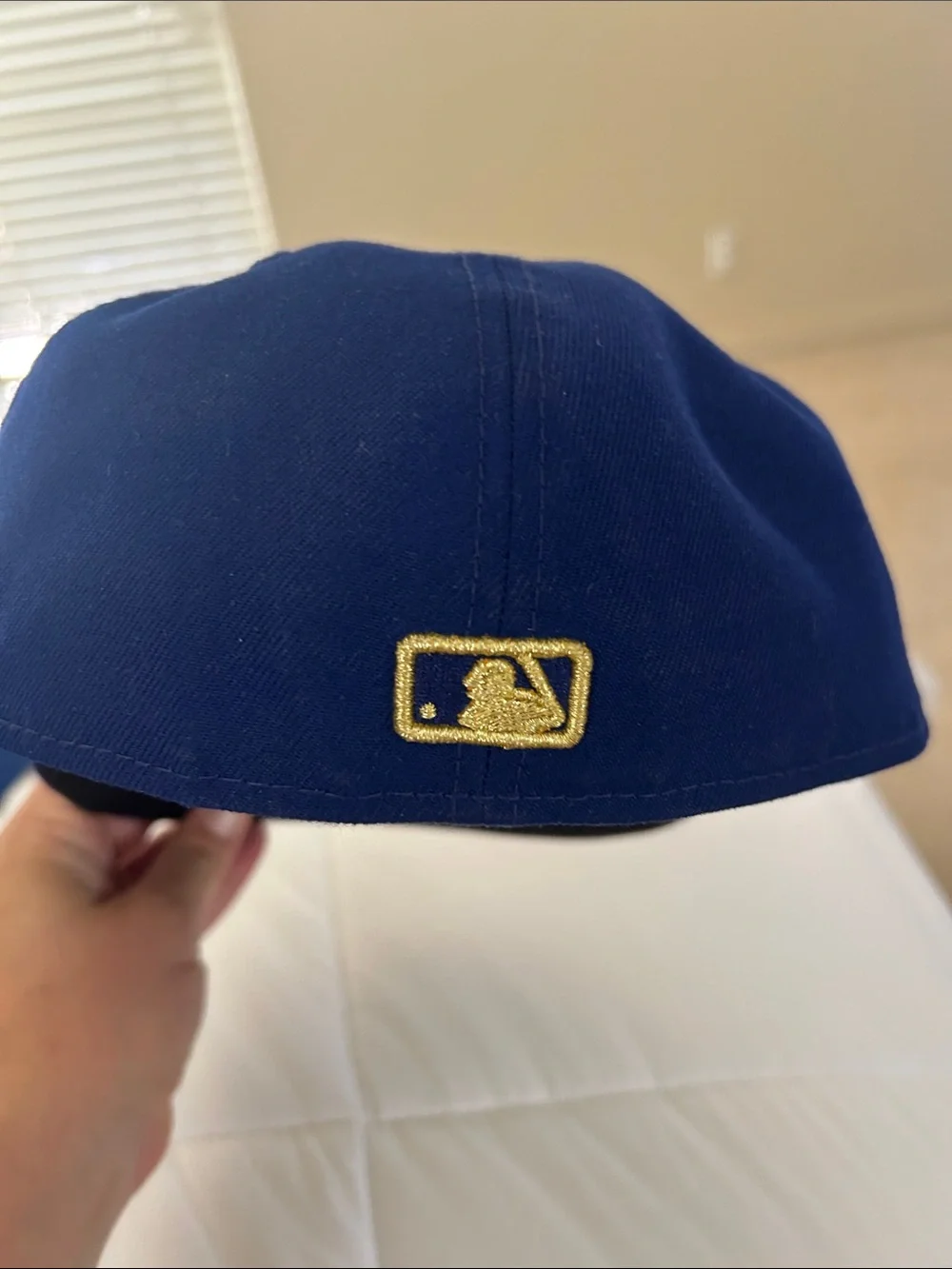 MLB 59FIFTY Navy and Black Fitted Cap with Gold Trim